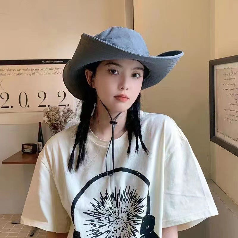 Wholesale Outdoor Mountaineering Hat Western Cowboy Fisherman Sun Hat